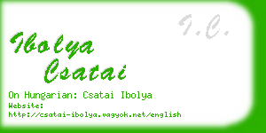 ibolya csatai business card